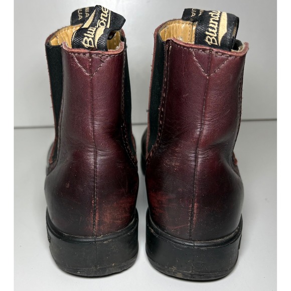 Blundstone High Top Chelsea Boots Burgundy Leather Outdoor Hippie 3 Women's 6 - Picture 2 of 10